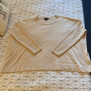Tan oversized J Crew sweater
